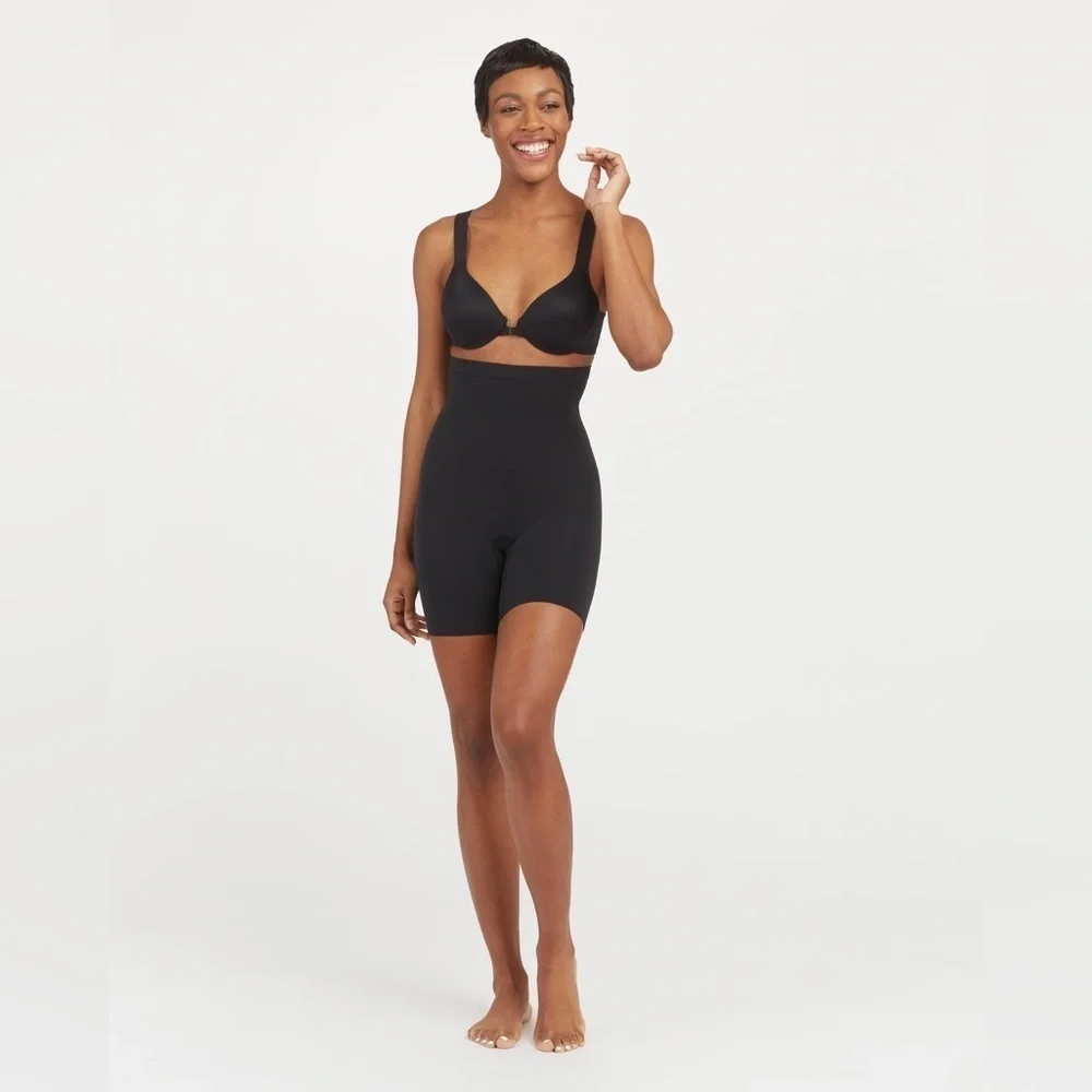 NEW Spanx Higher Power Short Shapewear Black Size XL